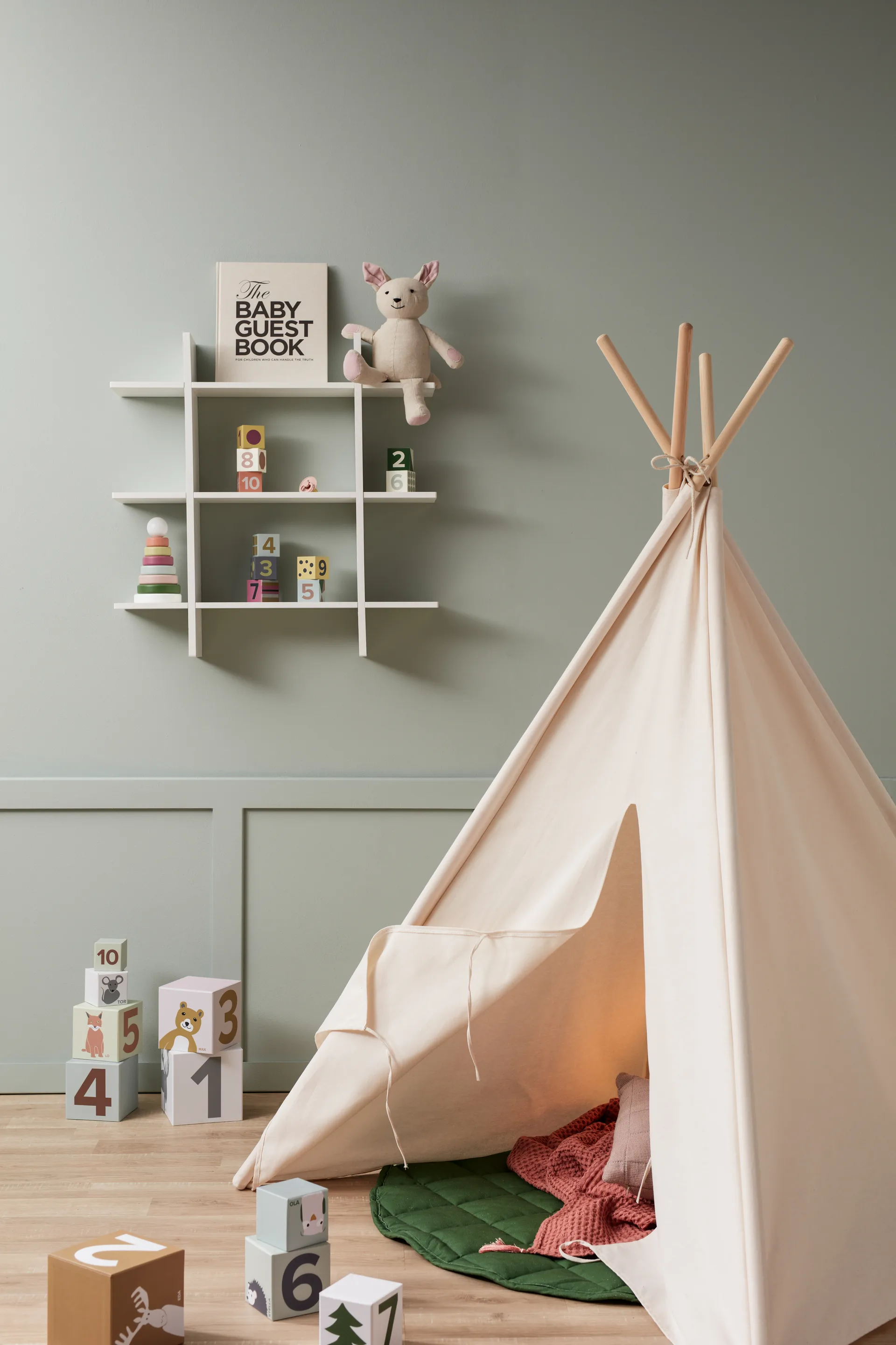 Étagère murale Star 3 niveaux, Blanc Kid's Concept