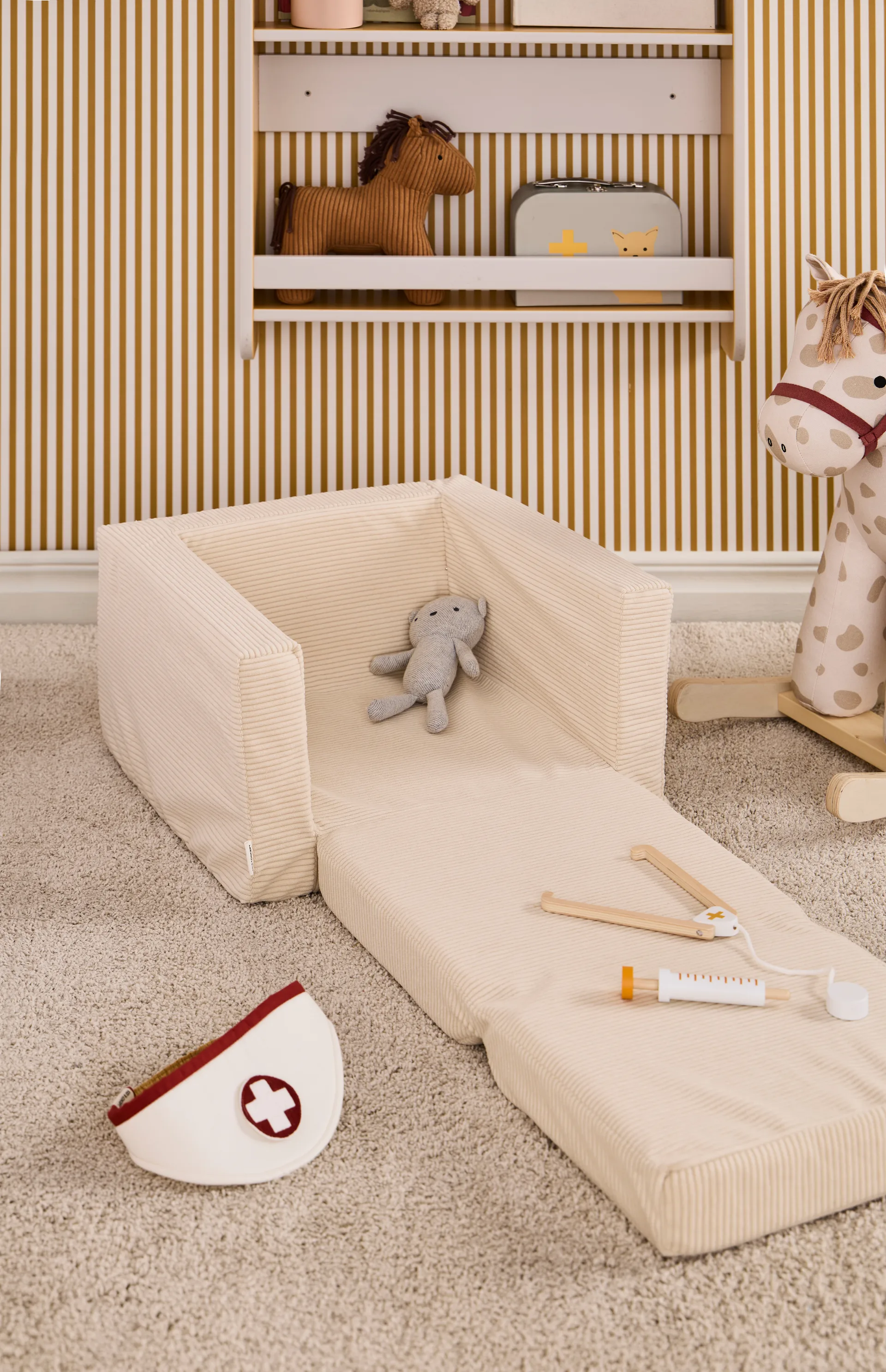 Fauteuil pliable Kid's Base, Blanc naturel Kid's Concept