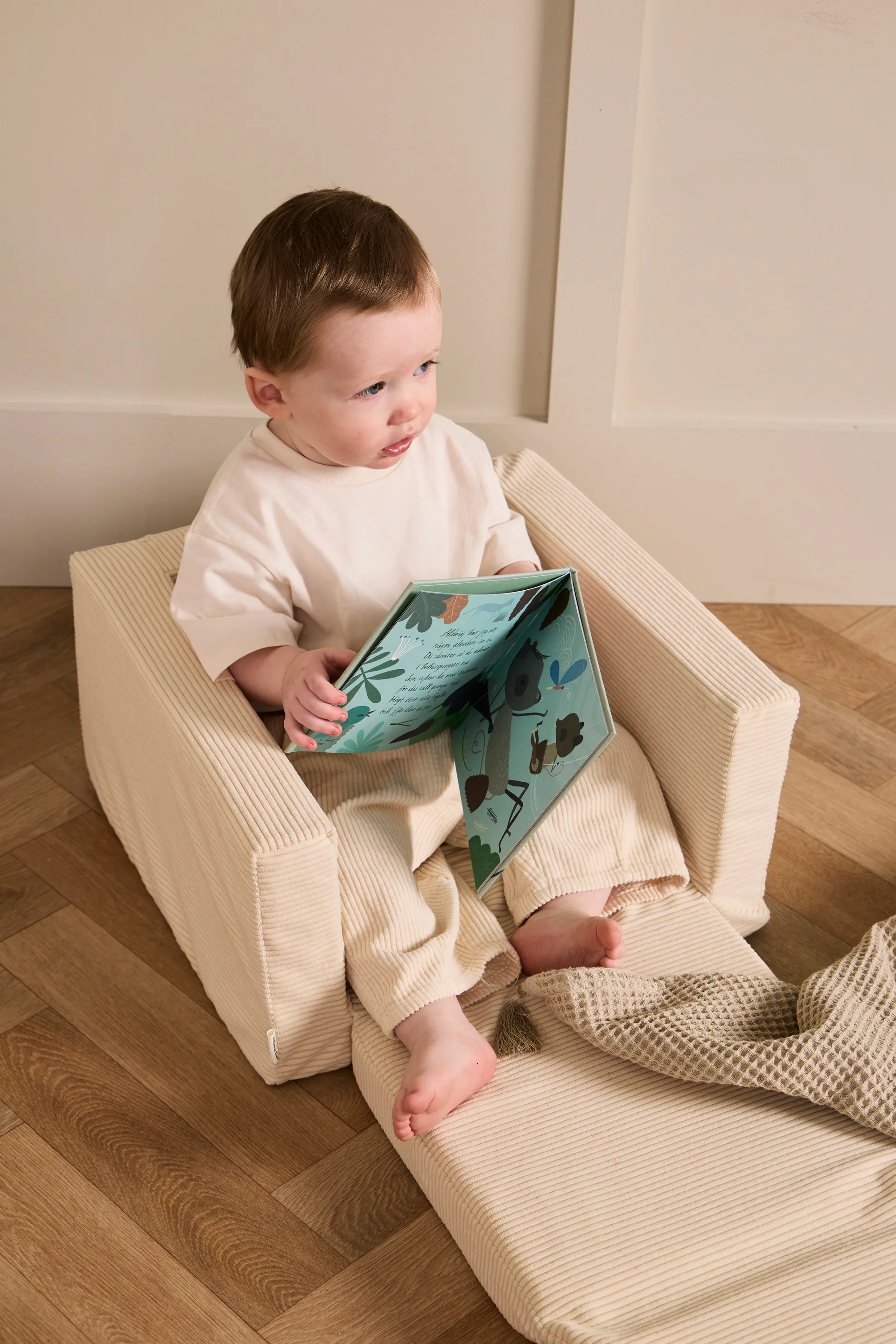 Fauteuil pliable Kid's Base, Blanc naturel Kid's Concept
