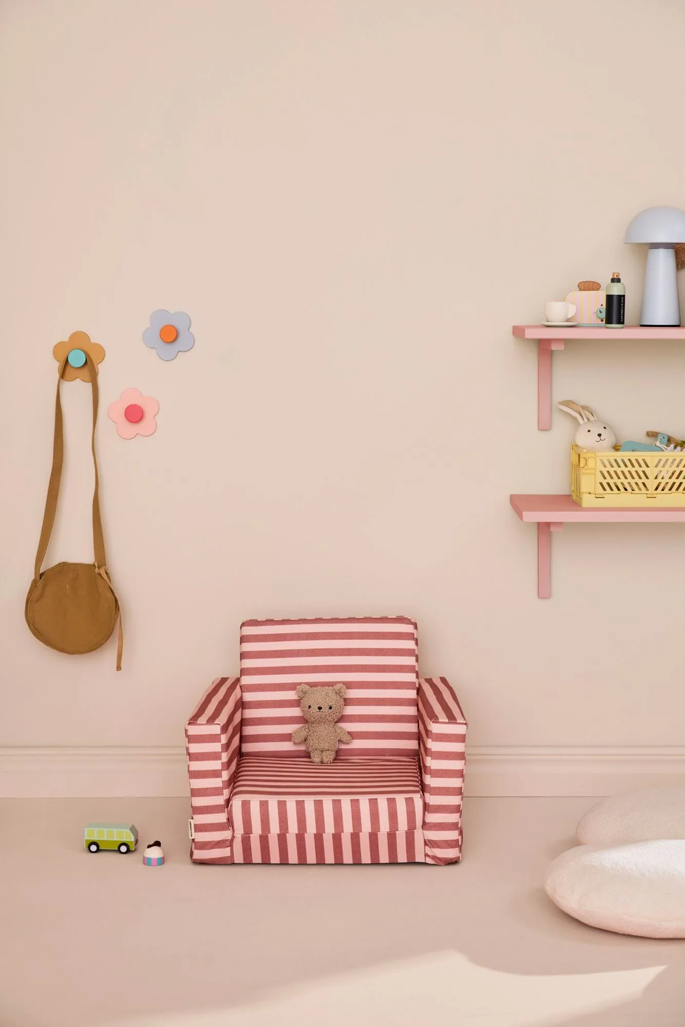 Fauteuil pliable Kid's Base, Rose brunâtre Kid's Concept