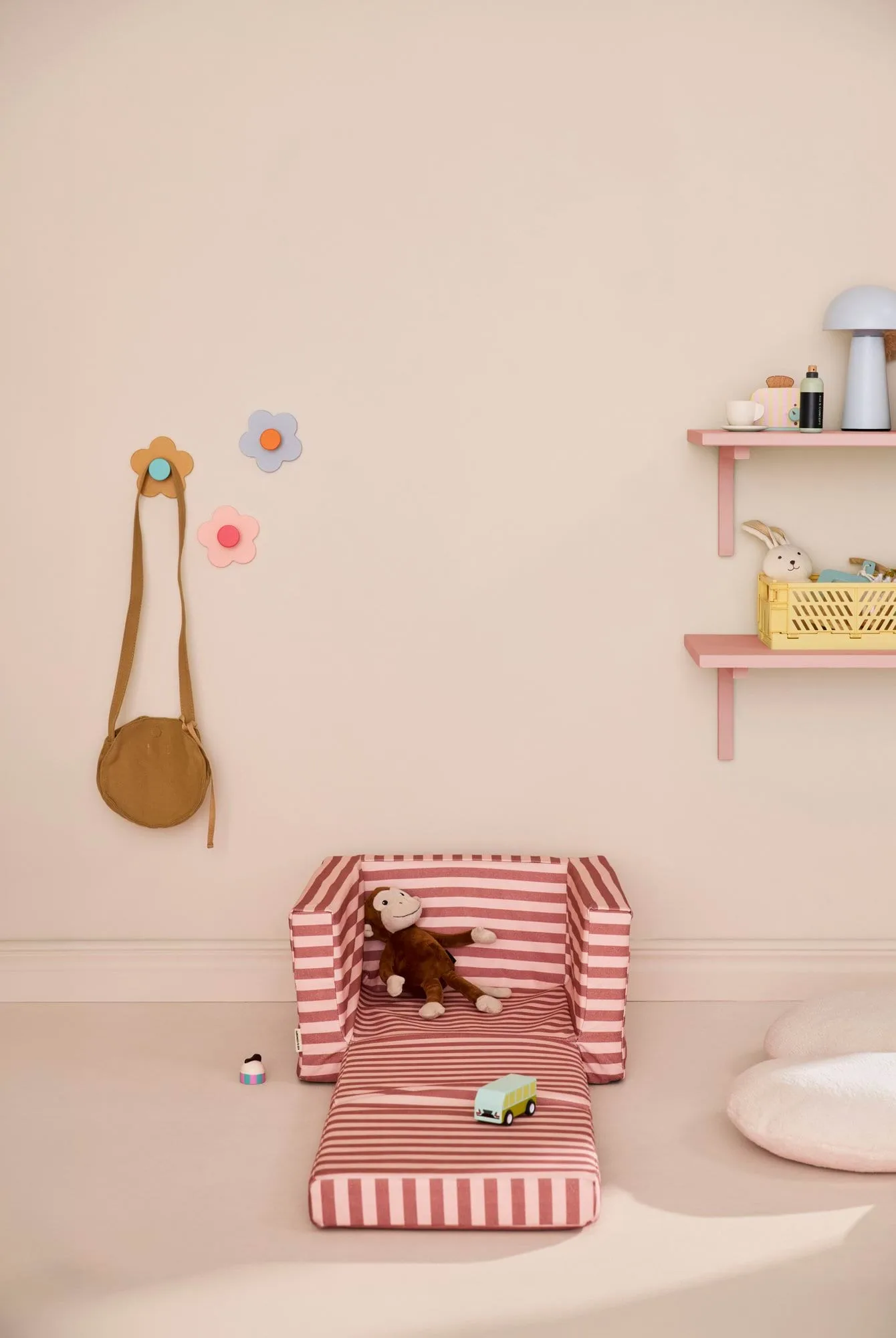 Fauteuil pliable Kid's Base, Rose brunâtre Kid's Concept