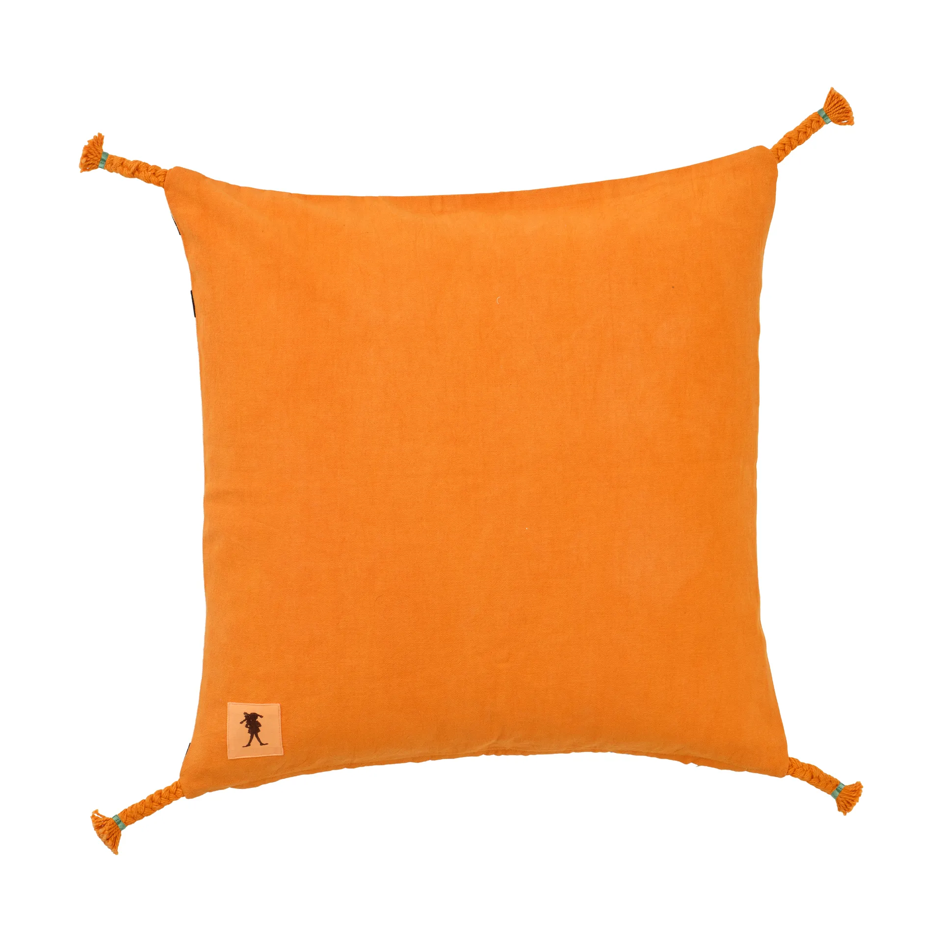 Housse de coussin Pippi 50x50 cm, Blanc-orange Kid's Concept
