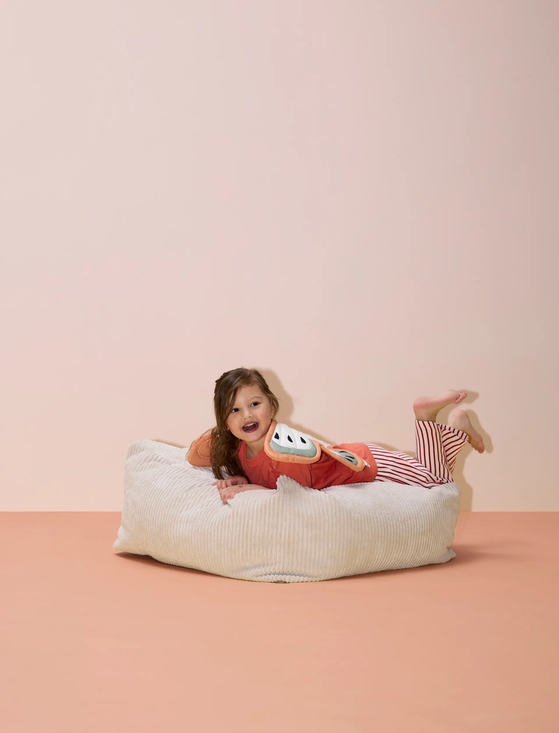 Pouf assise Kid's Base 85x85x34 cm, Blanc naturel Kid's Concept