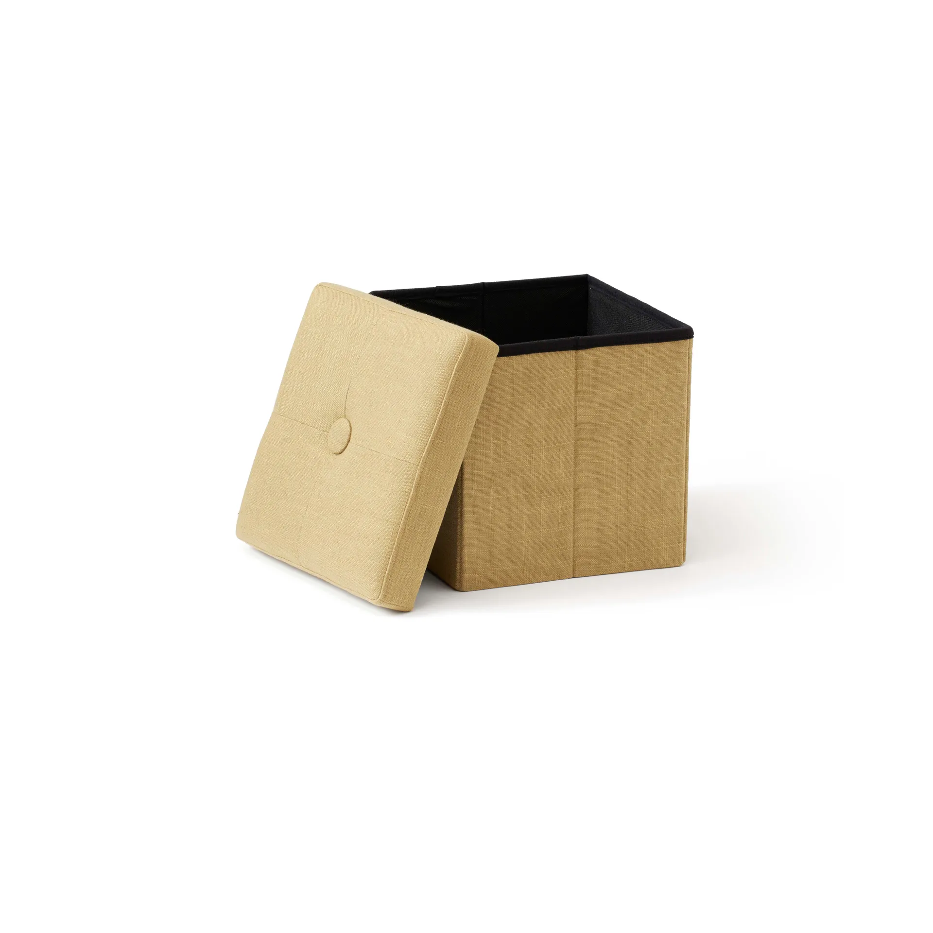 Pouf avec rangement Kid's Base, Jaune Kid's Concept