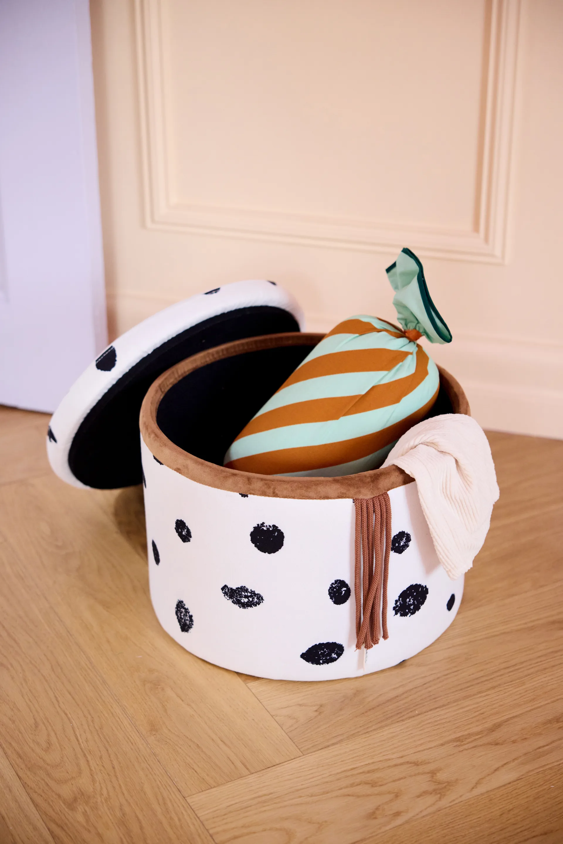 Pouf avec rangement Pippi Ø40x30,5 cm, Multi Kid's Concept