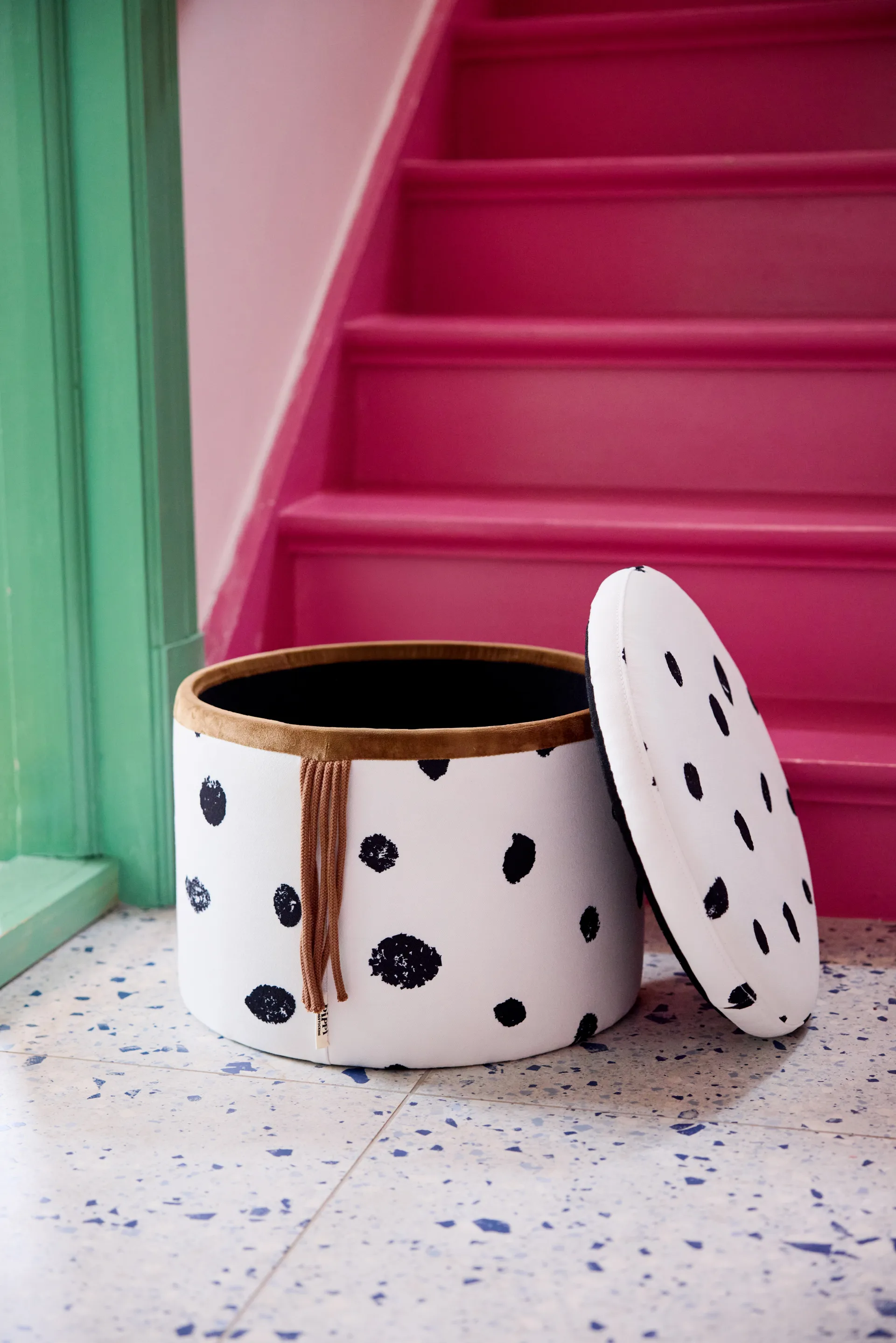 Pouf avec rangement Pippi Ø40x30,5 cm, Multi Kid's Concept