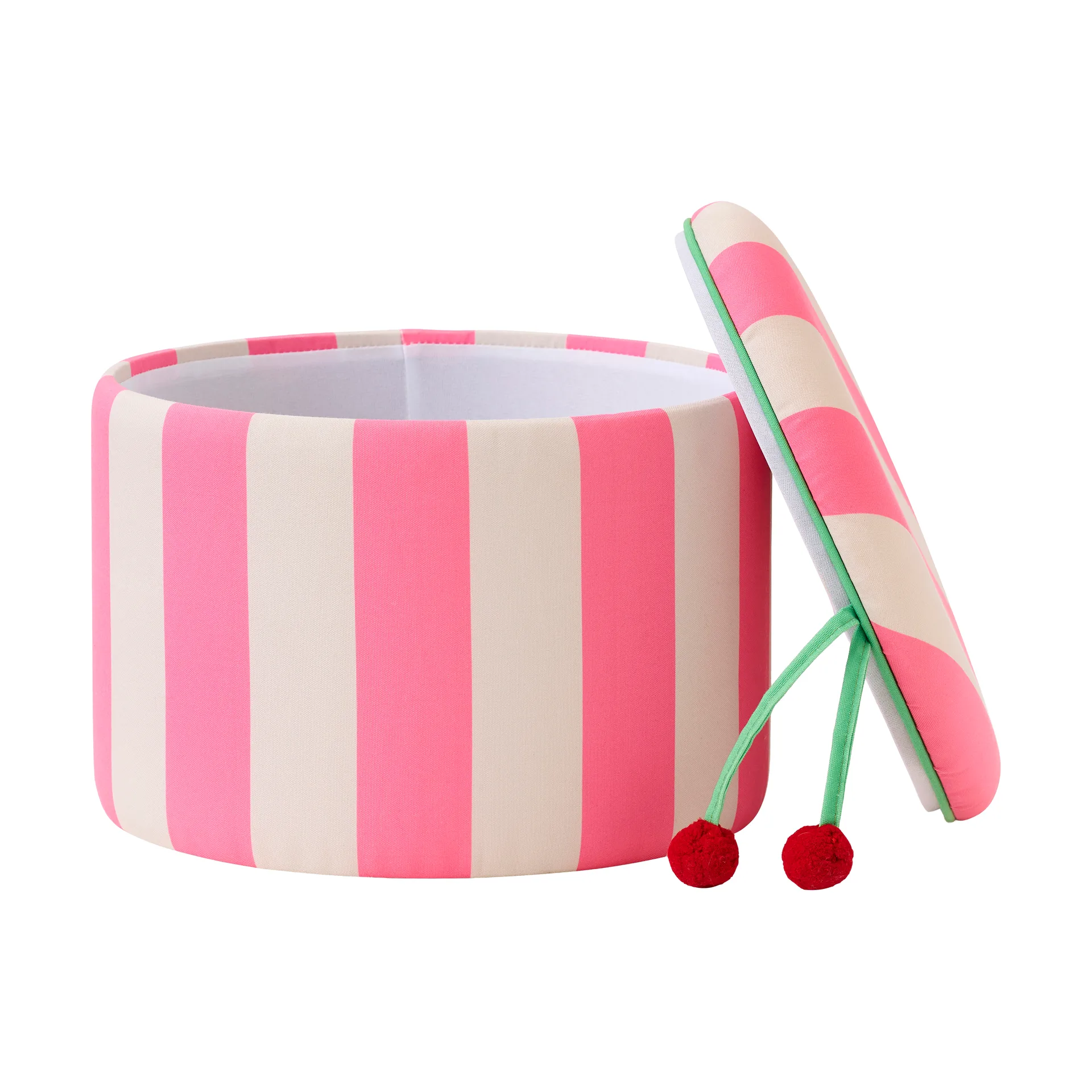 Pouf cylindre avec rangement, Rose, Ø40x30,5 cm Kid's Concept