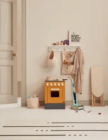 Rangement textile cylindre Kid's Base lot de 2 - Blanc naturel - Kid's Concept