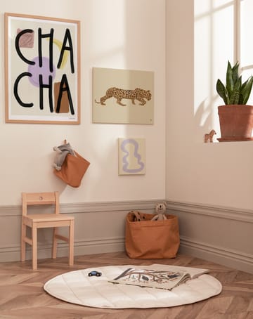 Rangement textile cylindre Kid's Base lot de 2 - Marron - Kid's Concept