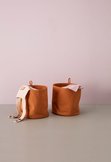 Rangement textile cylindre Kid's Base lot de 2 - Marron - Kid's Concept
