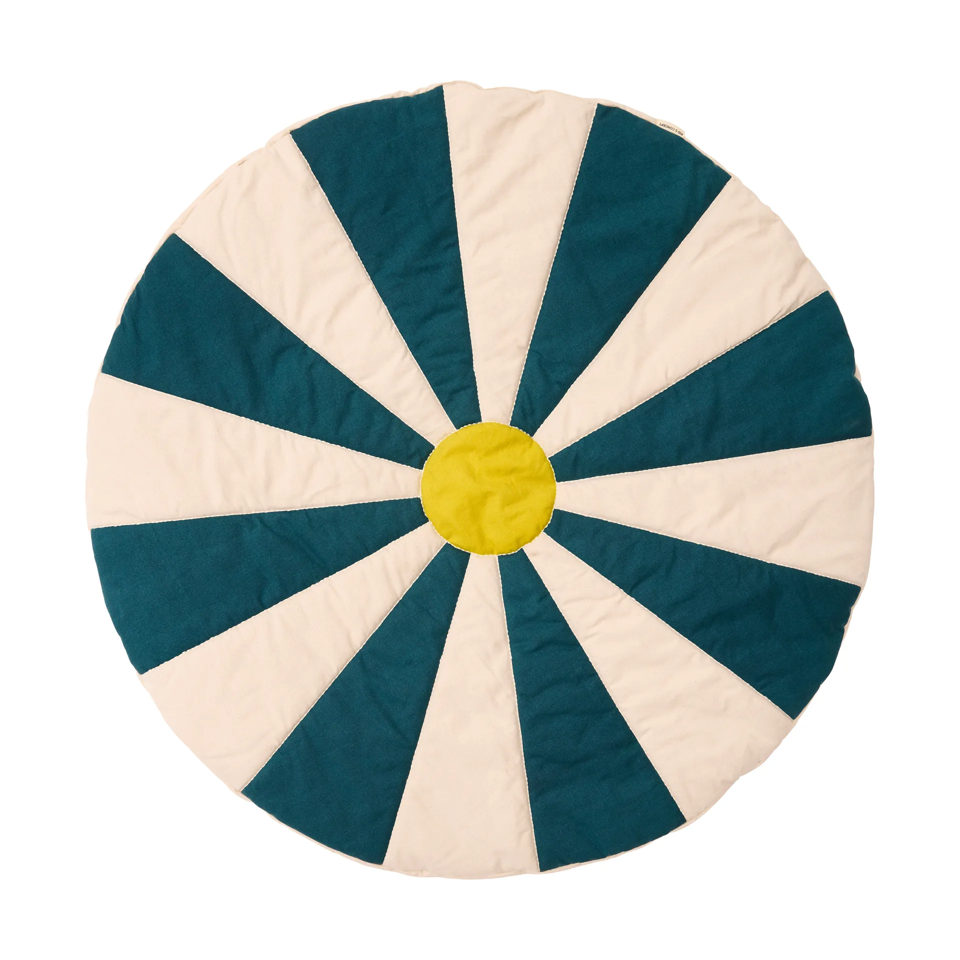 Tapis de jeu Cirkus, Bleu-vert, Ø112x2 cm Kid's Concept