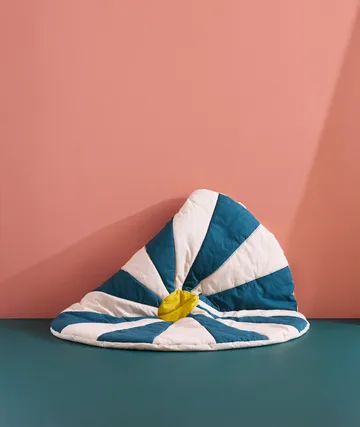 Tapis de jeu Cirkus - Bleu-vert, Ø112x2 cm - Kid's Concept