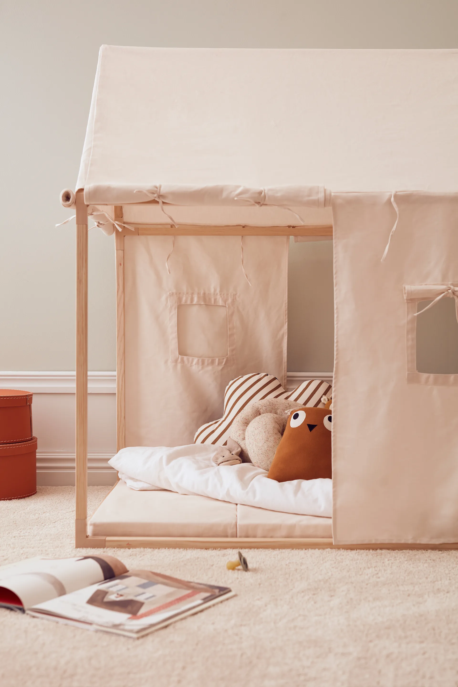 Tente de jeu Kid's Base, Blanc naturel Kid's Concept