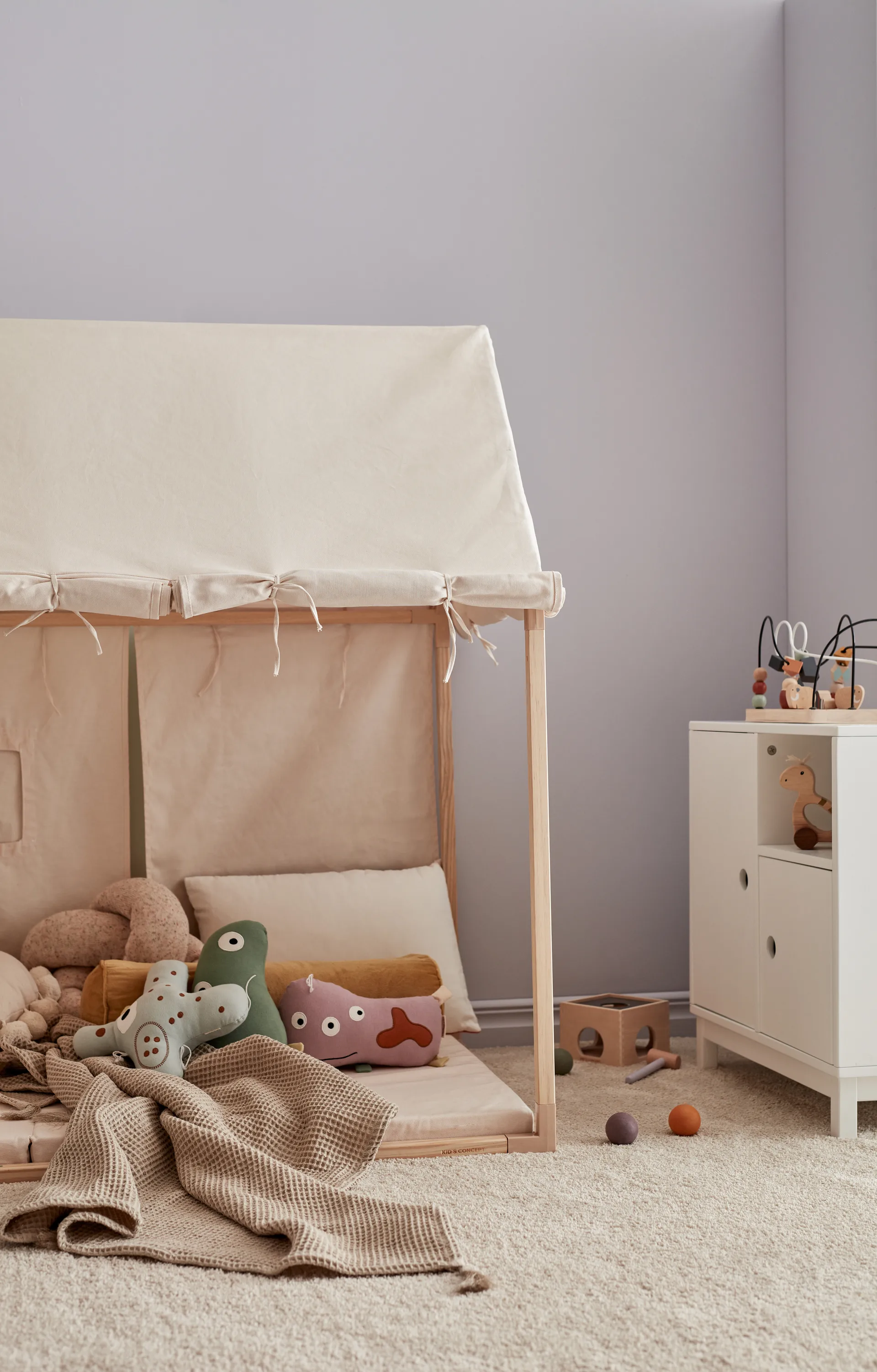 Tente de jeu Kid's Base, Blanc naturel Kid's Concept