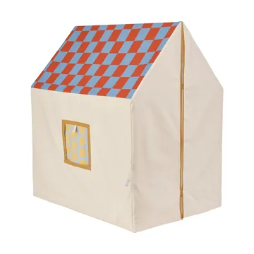 Tente maisonnette, 110x80x124 cm - Bleu colombe à carreaux - Kid's Concept