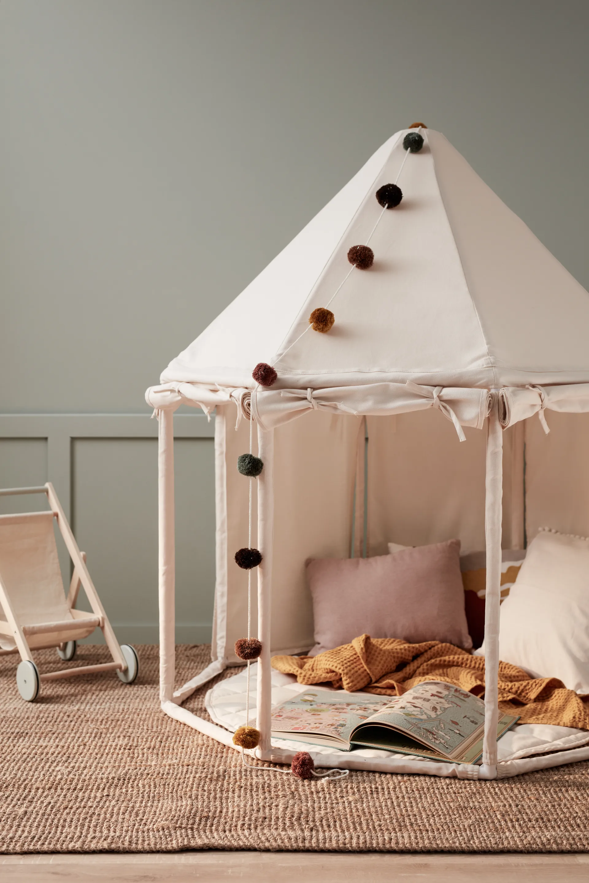 Tente pavillon Kid's Base, Blanc naturel Kid's Concept