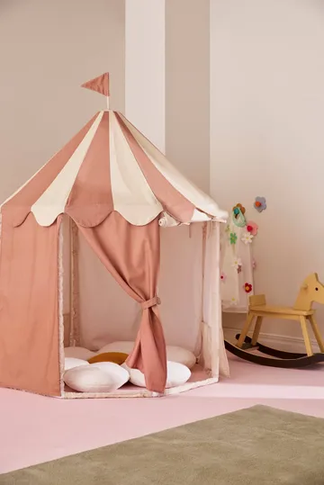 Tente pavillon Kid's Base - Rayure brun - Kid's Concept