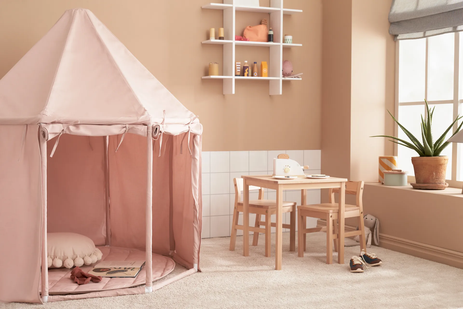 Tente pavillon Kid's Base, Rose clair Kid's Concept