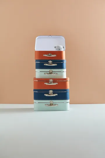 Valise Kid's Base 2 pièces - Bleu foncé - Kid's Concept