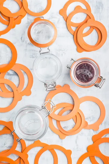 Anneaux en caoutchouc standard Kilner - Orange, 0,35-2 L, lot de 6 - Kilner
