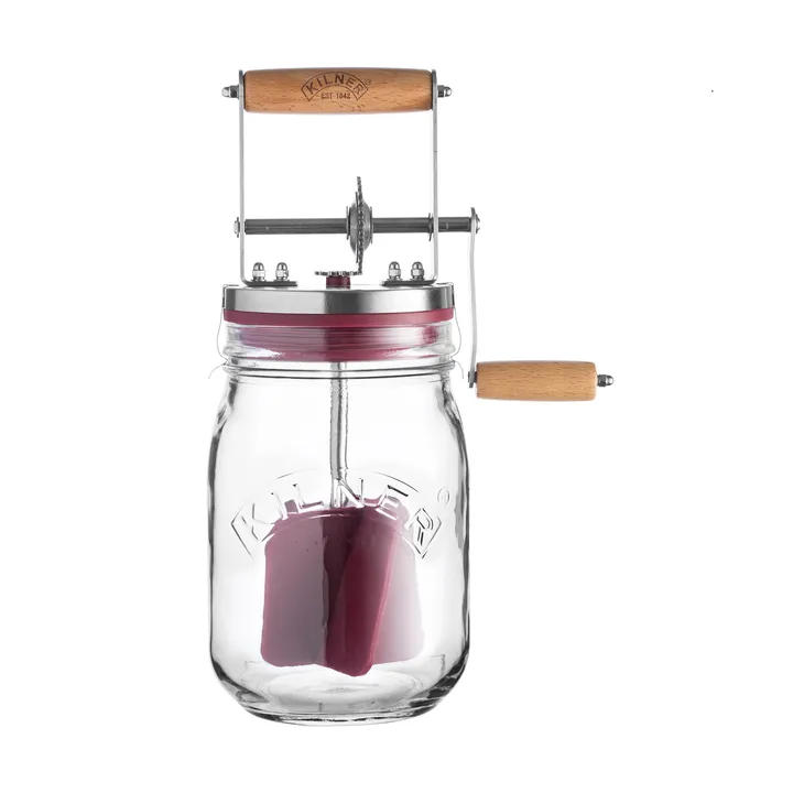 Baratte à beurre Kilner - Transparent-rouge, 1 L - Kilner