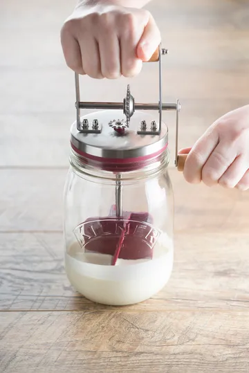 Baratte à beurre Kilner - Transparent-rouge, 1 L - Kilner