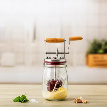 Baratte à beurre Kilner - Transparent-rouge, 1 L - Kilner
