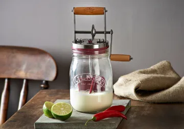 Baratte à beurre Kilner - Transparent-rouge, 1 L - Kilner