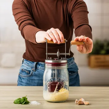 Baratte à beurre Kilner - Transparent-rouge, 1 L - Kilner