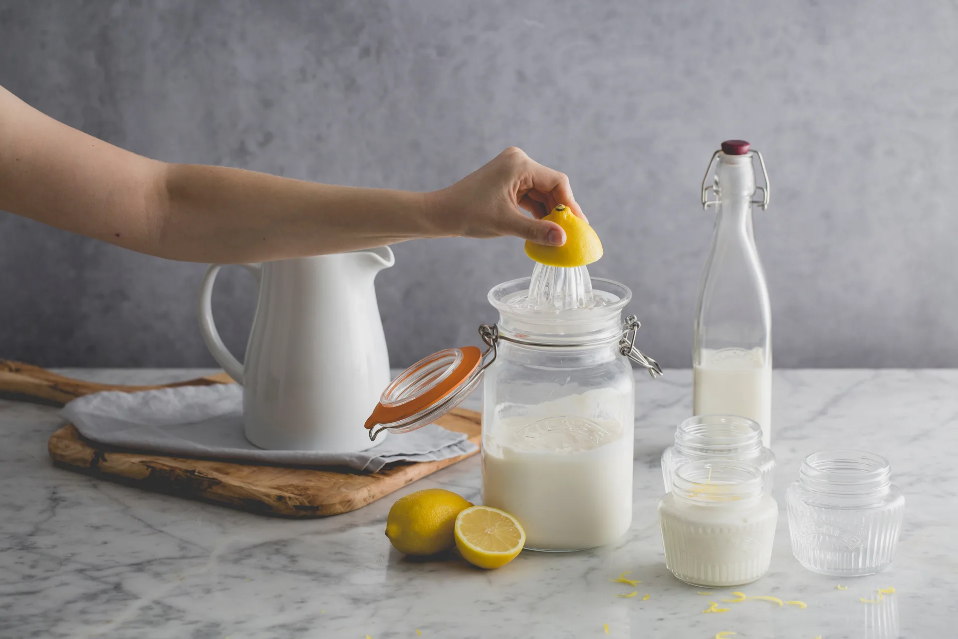Bocal carré avec bouchon mécanique Kilner, Transparent, 1,5 L Kilner
