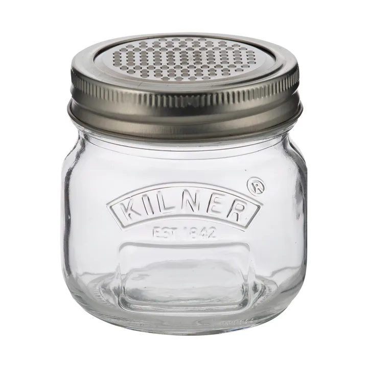 Bocal de conservation avec couvercle râpe Kilner - Silver-clair, 250 ml - Kilner