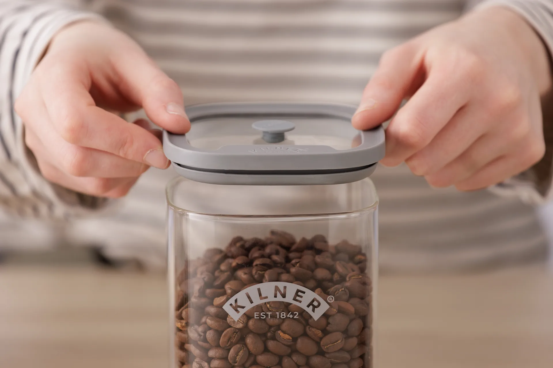 Bocal FRESH Kilner pour conservation, Clair-gris, 2 L Kilner