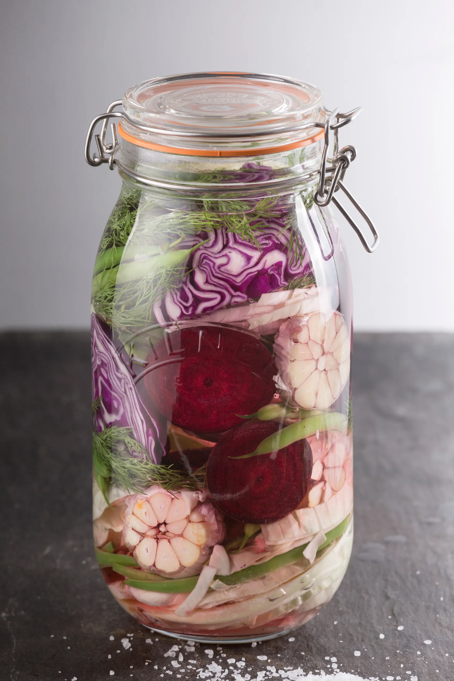 Bocal rond avec fermeture mécanique Kilner, Transparent, 1,5 L Kilner
