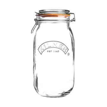 Bocal rond avec fermeture mécanique Kilner - Transparent, 3 L - Kilner