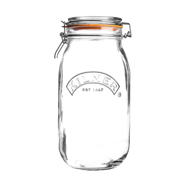 Bocal rond avec fermeture mécanique Kilner - Transparent, 3 L - Kilner