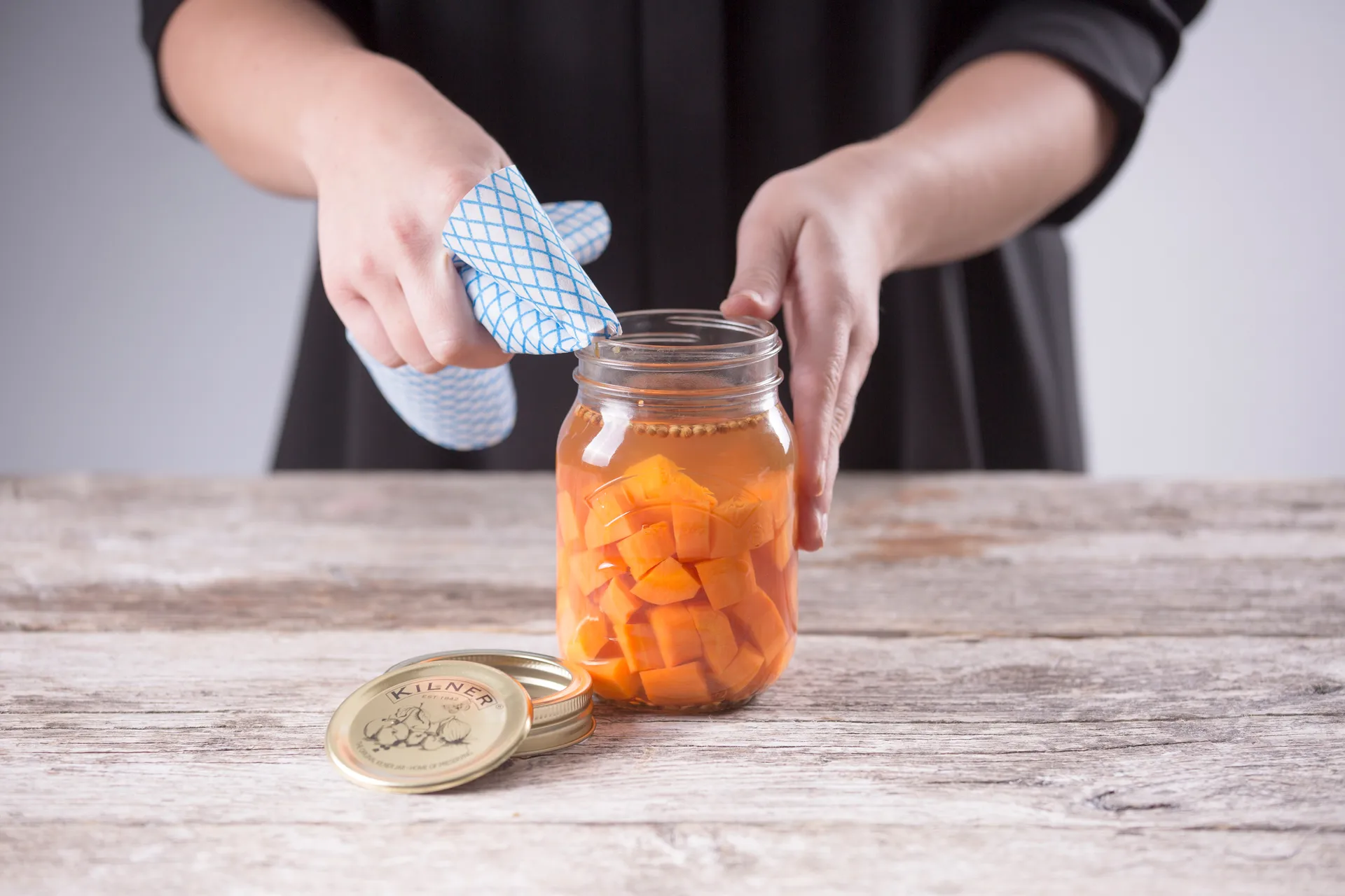 Bocal rond Kilner, Transparent-or, 0,5 L Kilner