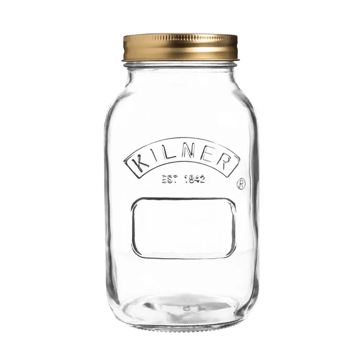 Bocal rond Kilner - Transparent-or, 1 L - Kilner