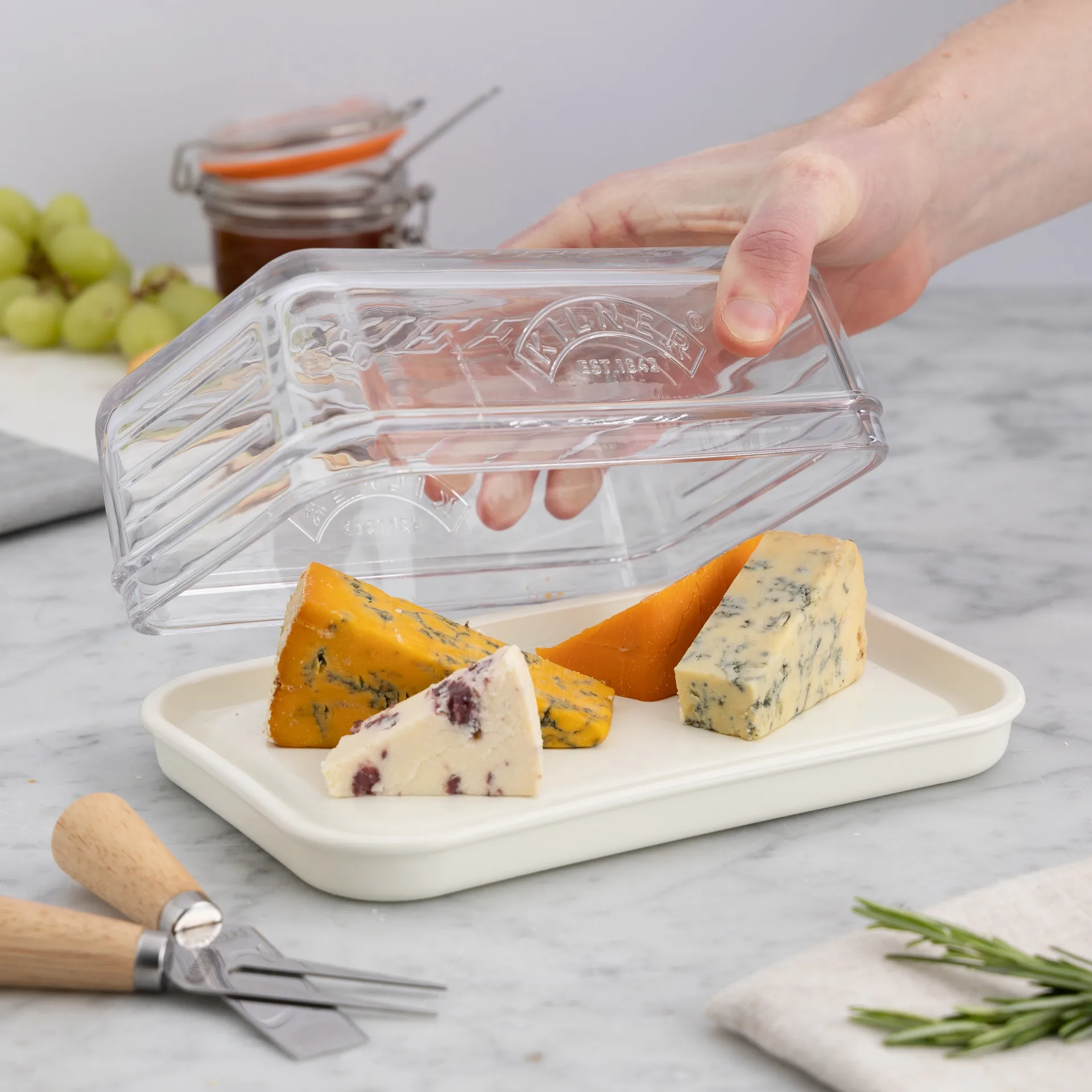 Boîte de conservation pour fromage Kilner, Clair-blanc Kilner