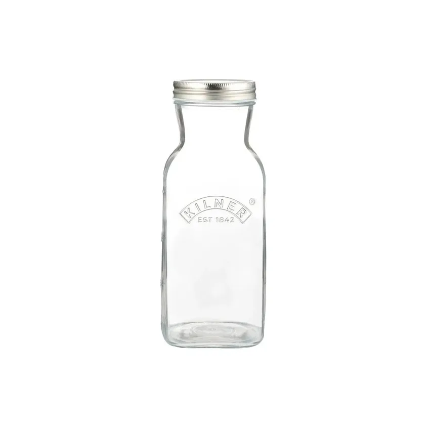 Kilner Bouteille à jus et sauce Kilner Transparent-acier inoxydable, 1 L