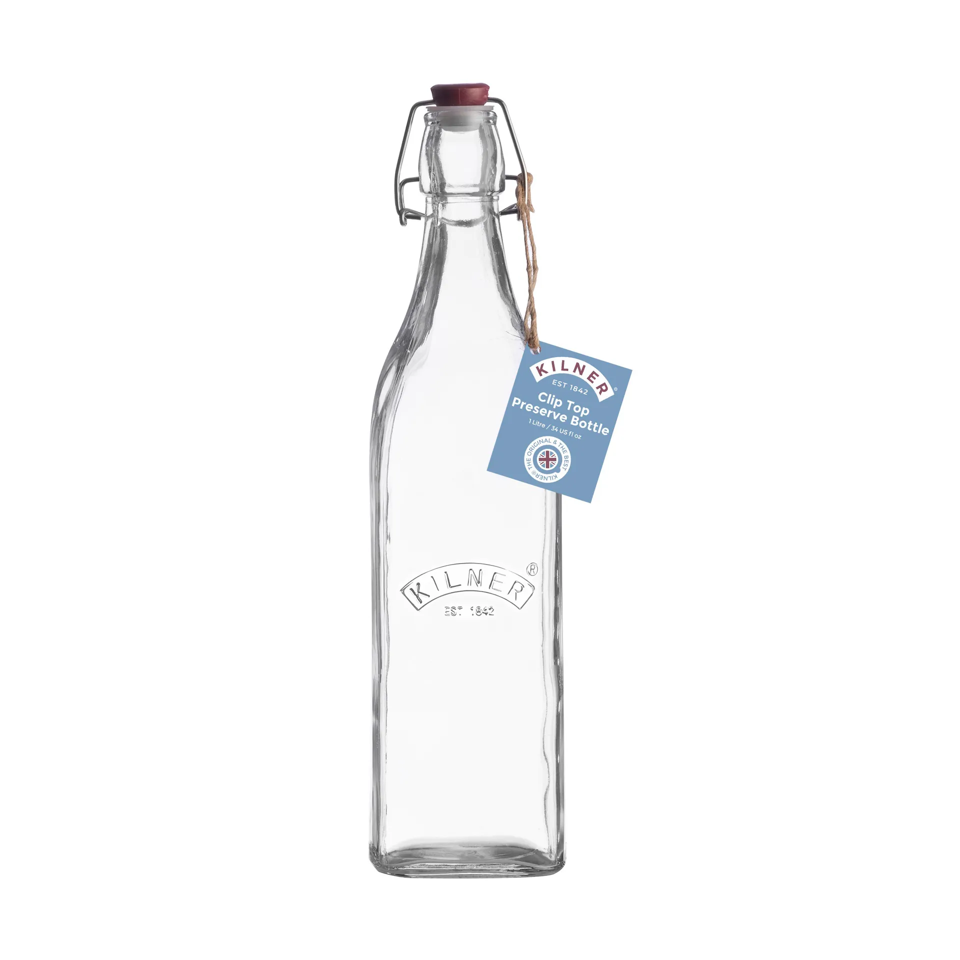 Bouteille avec bouchon mécanique Kilner, Transparent, 1 L Kilner