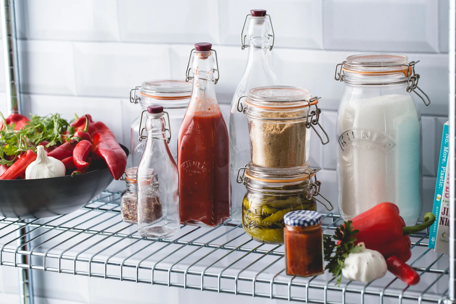 Bouteille avec bouchon mécanique Kilner, Transparent, 1 L Kilner