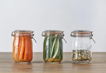 Bouteille avec bouchon mécanique Kilner - Transparent, 1 L - Kilner