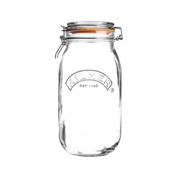 Bouteille avec bouchon mécanique Kilner - Transparent, 1 L - Kilner
