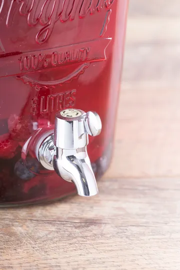 Distributeur de boissons avec robinet Kilner - Clair-acier inoxydable, 8 L - Kilner