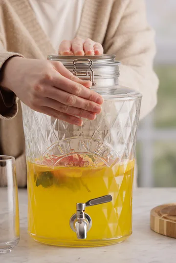 Distributeur de boissons DIAMANT avec robinet Kilner - Clair, 5 L - Kilner