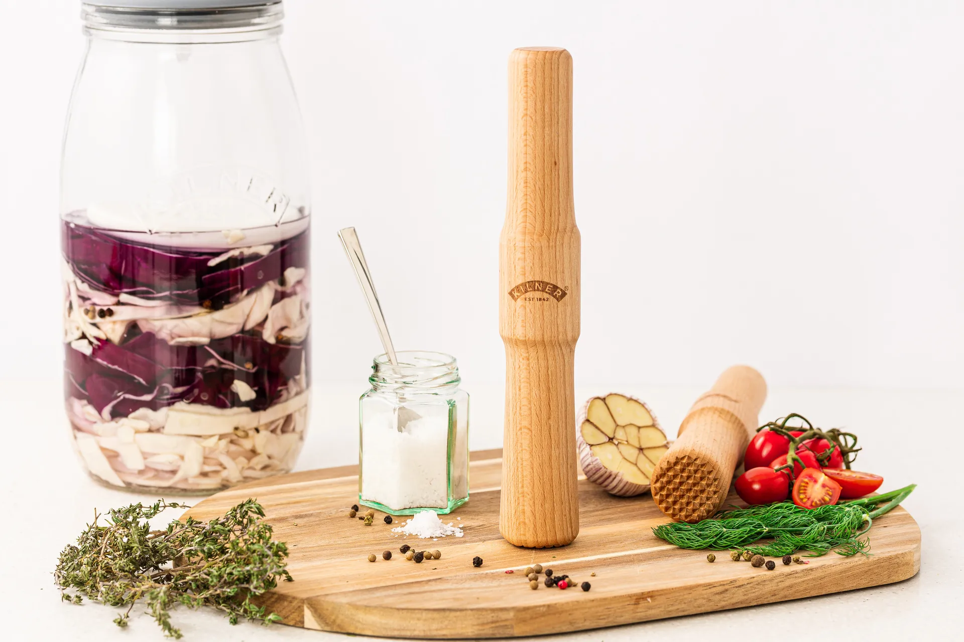 Pilon de fermentation Kilner, Bois clair Kilner