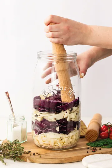 Pilon de fermentation Kilner - Bois clair - Kilner
