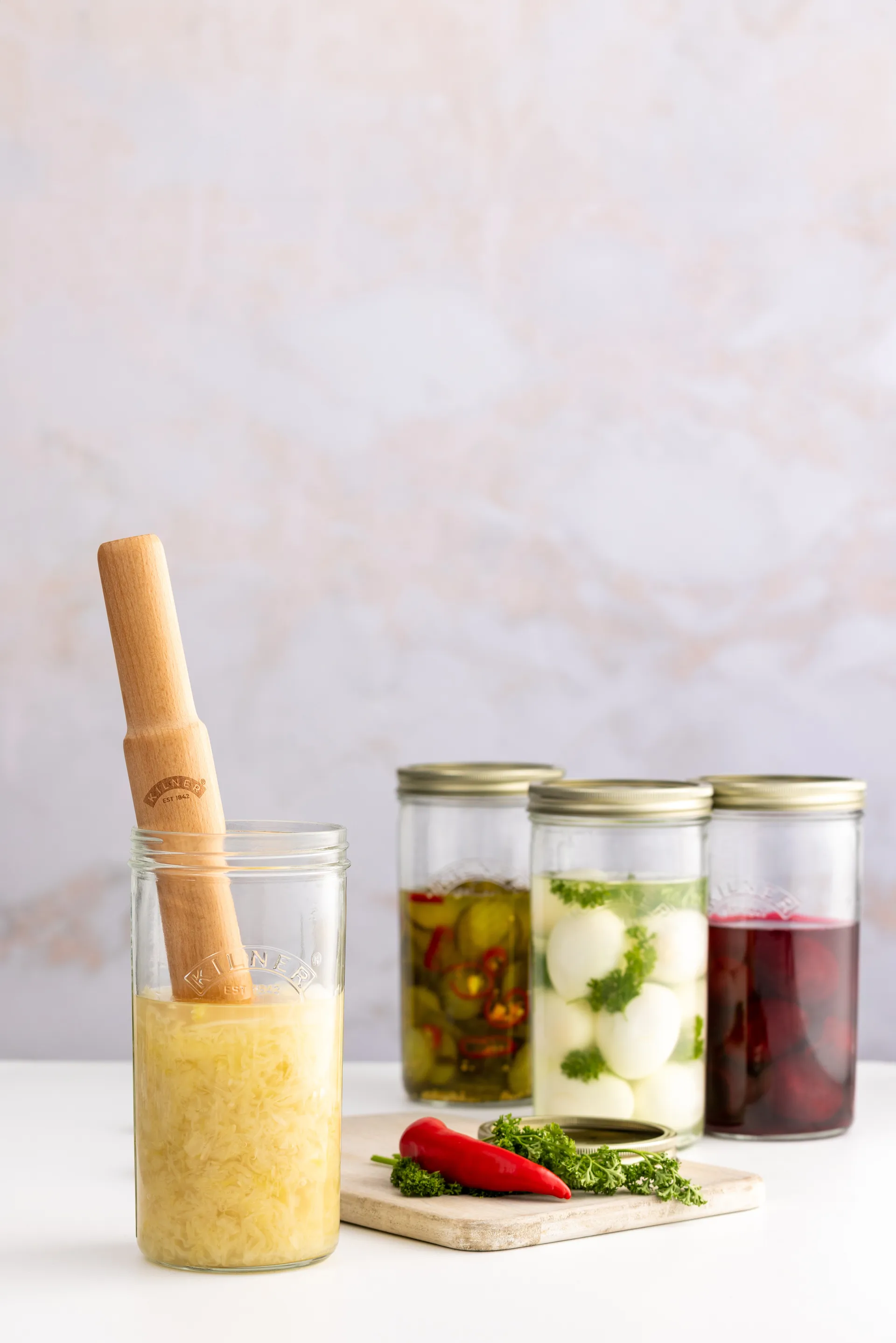 Pilon de fermentation Kilner, Bois clair Kilner