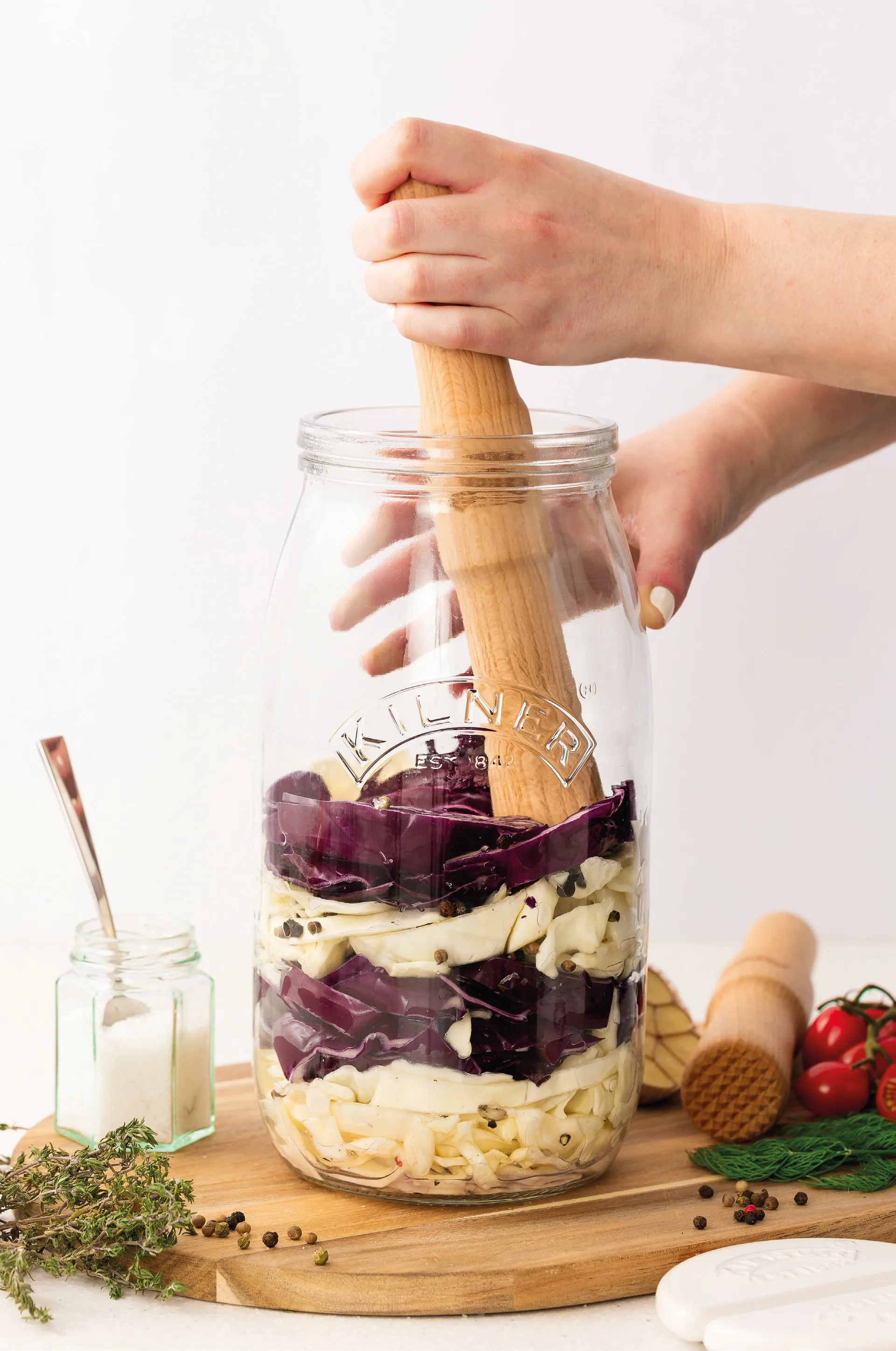 Pilon de fermentation Kilner, Bois clair Kilner