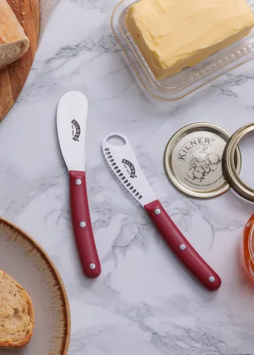 Set de couteaux à beurre Kilner - Rouge-acier inoxydable - Kilner